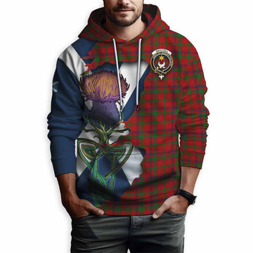 Tartan Vibes Clothing MacColl (McColl) Tartan Family Crest Hoodie Scottish Thistle Celtic Inspired