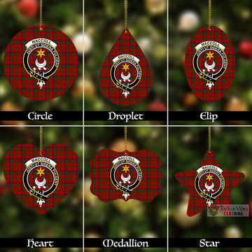 MacColl (McColl) Tartan Christmas Aluminium Ornament with Family Crest Aluminium - Tartan Vibes Clothing