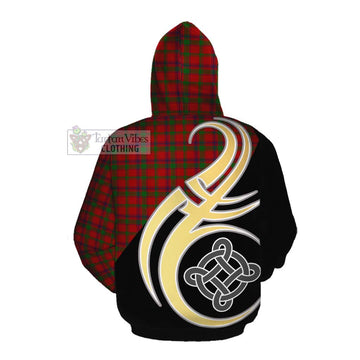 MacColl (McColl) Tartan Cotton Hoodie with Family Crest and Celtic Symbol Style Pullover Hoodie - Tartan Vibes Clothing