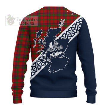 MacColl (McColl) Tartan Ugly Sweater Featuring Thistle and Scotland Map - Tartan Vibes Clothing