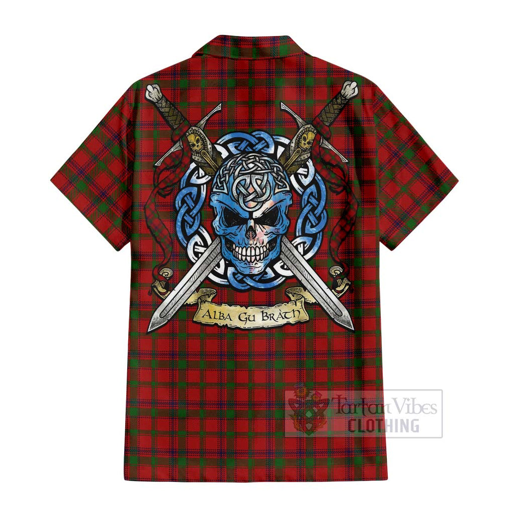 MacColl (McColl) Tartan Hawaiian Shirt with Family Crest Celtic Skull Style - Tartan Vibes Clothing