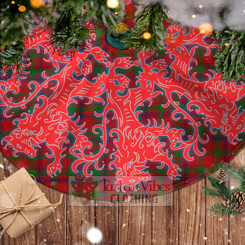 MacColl (McColl) Tartan Christmas Tree Skirt Lion Rampant Style - Tartan Vibes Clothing
