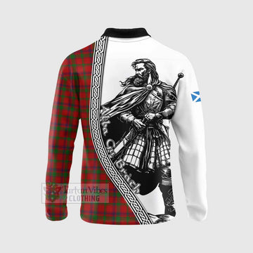 MacColl (McColl) Tartan Clan Crest Long Sleeve Polo Shirt with Highlander Warrior Celtic Style - Tartan Vibes Clothing
