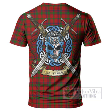 MacColl (McColl) Tartan T-Shirt with Family Crest Celtic Skull Style - Tartan Vibes Clothing