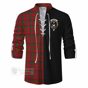 MacColl (McColl) Tartan Ghillie Kilt Shirt with Family Crest and Half Of Me Style - Tartan Vibes Clothing