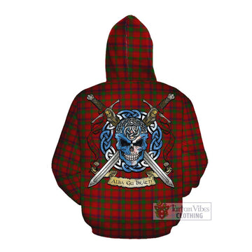 MacColl (McColl) Tartan Cotton Hoodie with Family Crest Celtic Skull Style Pullover Hoodie - Tartan Vibes Clothing