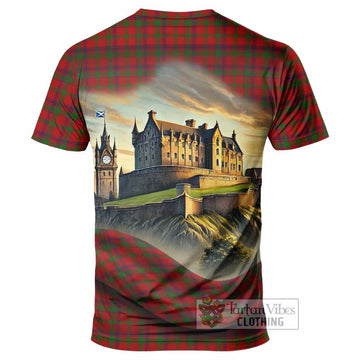 MacColl (McColl) Tartan Family Crest T-Shirt with Scottish Ancient Castle Style - Tartan Vibes Clothing