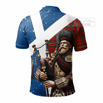MacColl (McColl) Tartan Polo Shirt with Family Crest Scottish Bagpiper Vibes - Tartan Vibes Clothing