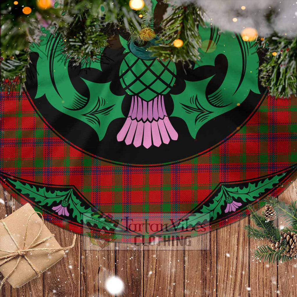MacColl (McColl) Tartan Christmas Tree Skirt Scottish Thistle Style - Tartan Vibes Clothing