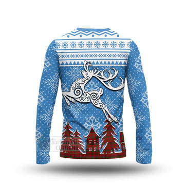 MacColl (McColl) Clan Christmas Long Sleeve T-Shirt Celtic Reindeer Style - Tartan Vibes Clothing