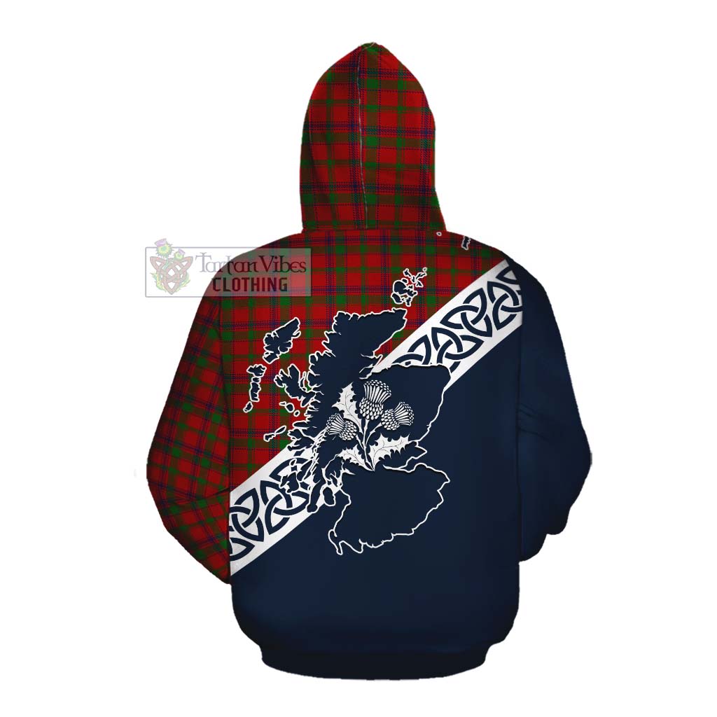 MacColl (McColl) Tartan Cotton Hoodie Featuring Thistle and Scotland Map Pullover Hoodie - Tartan Vibes Clothing