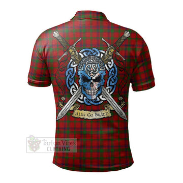 MacColl (McColl) Tartan Polo Shirt with Family Crest Celtic Skull Style - Tartan Vibes Clothing