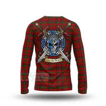 MacColl (McColl) Tartan Long Sleeve T-Shirt with Family Crest Celtic Skull Style - Tartan Vibes Clothing