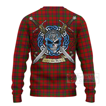 MacColl (McColl) Tartan Ugly Sweater with Family Crest Celtic Skull Style - Tartan Vibes Clothing