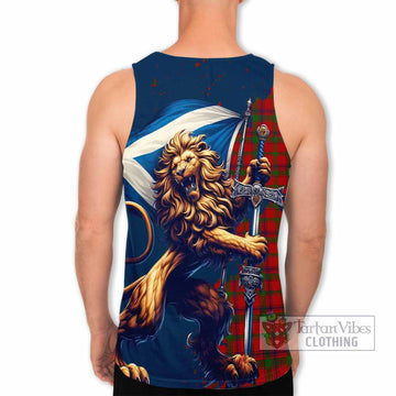 MacColl (McColl) Tartan Family Crest Men's Tank Top with Scottish Majestic Lion - Tartan Vibes Clothing