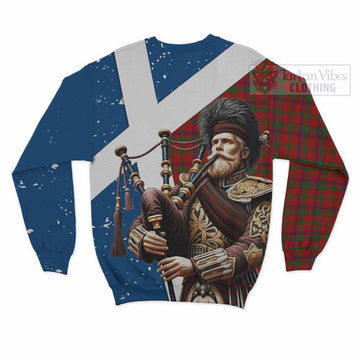 MacColl (McColl) Tartan Sweatshirt with Family Crest Scottish Bagpiper Vibes - Tartan Vibes Clothing