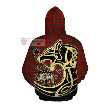 MacColl (McColl) Tartan Cotton Hoodie with Family Crest Celtic Wolf Style Pullover Hoodie - Tartan Vibes Clothing