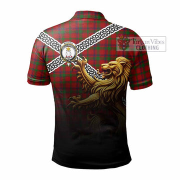 MacColl (McColl) Crest Tartan Polo Shirt with Golden Lion Emblem Celtic Style - Tartan Vibes Clothing