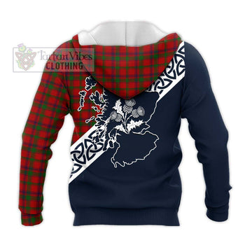 MacColl (McColl) Tartan Knitted Hoodie Featuring Thistle and Scotland Map - Tartan Vibes Clothing