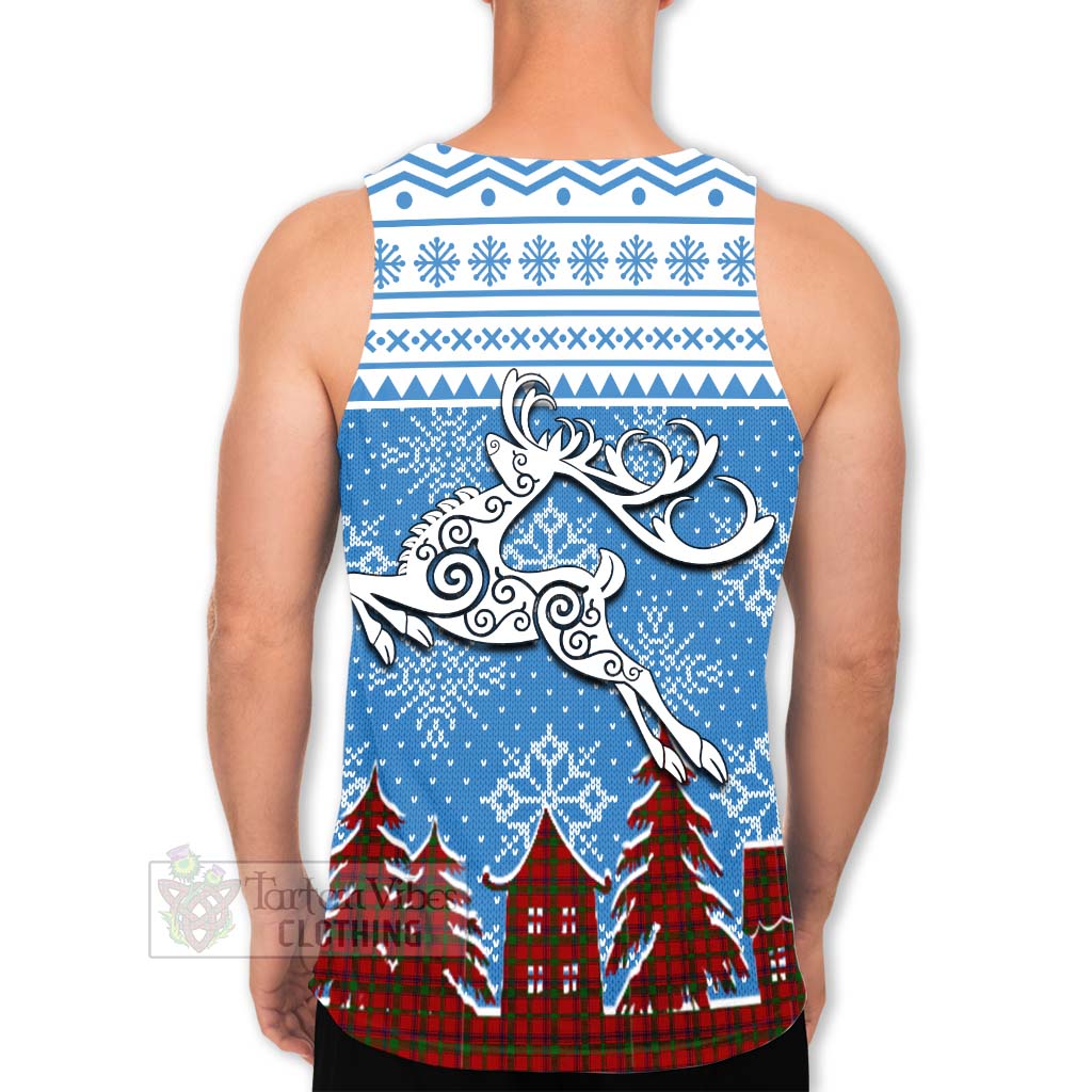 MacColl (McColl) Clan Christmas Men's Tank Top Celtic Reindeer Style - Tartan Vibes Clothing