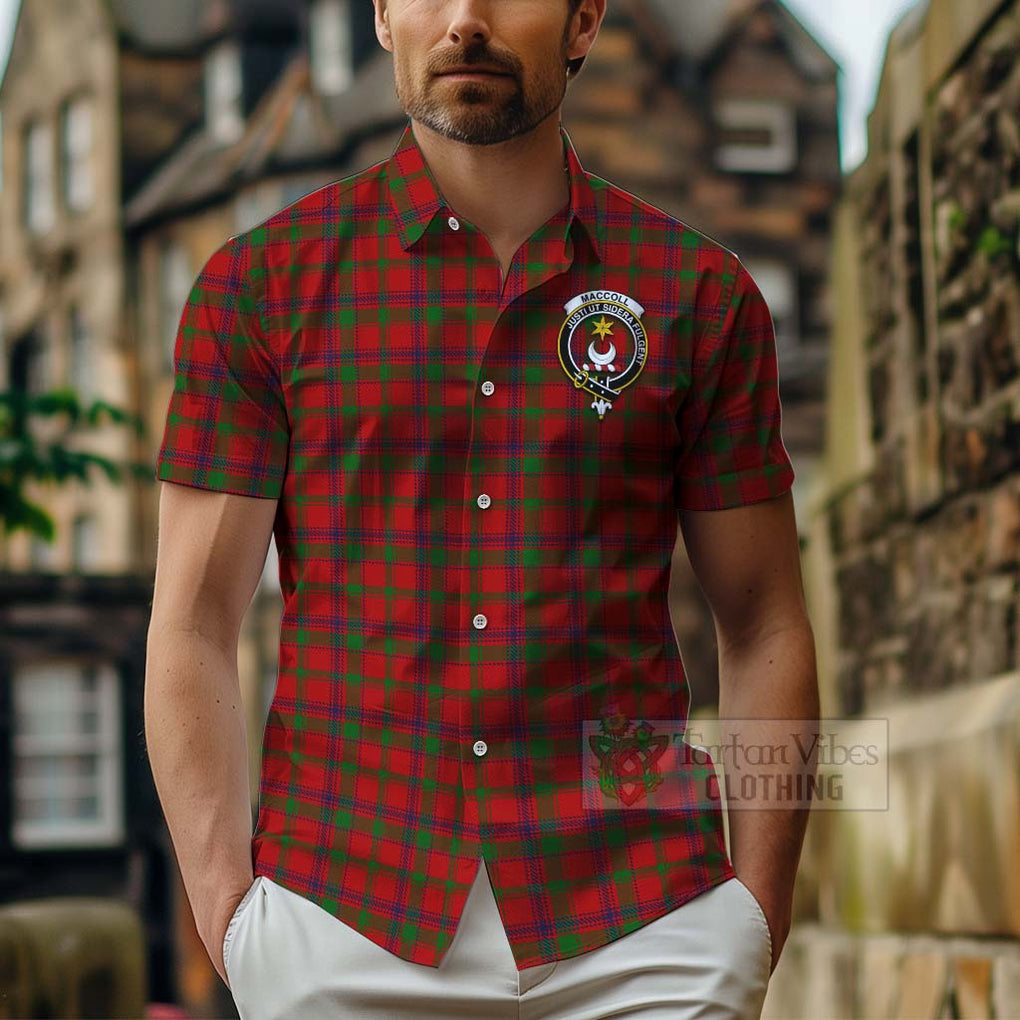 MacColl (McColl) Tartan Hawaiian Shirt with Family Crest Celtic Skull Style - Tartan Vibes Clothing