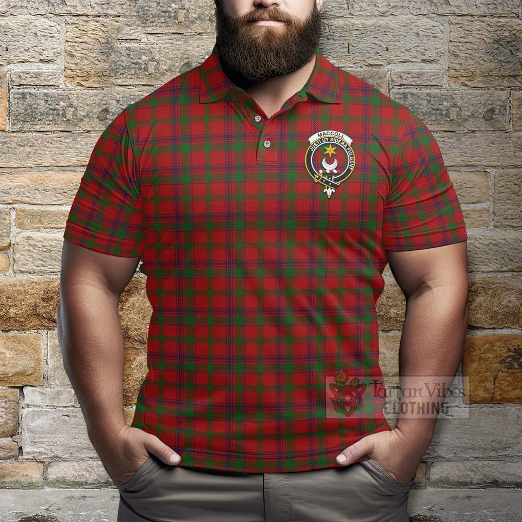 MacColl (McColl) Tartan Polo Shirt with Family Crest Celtic Skull Style - Tartan Vibes Clothing