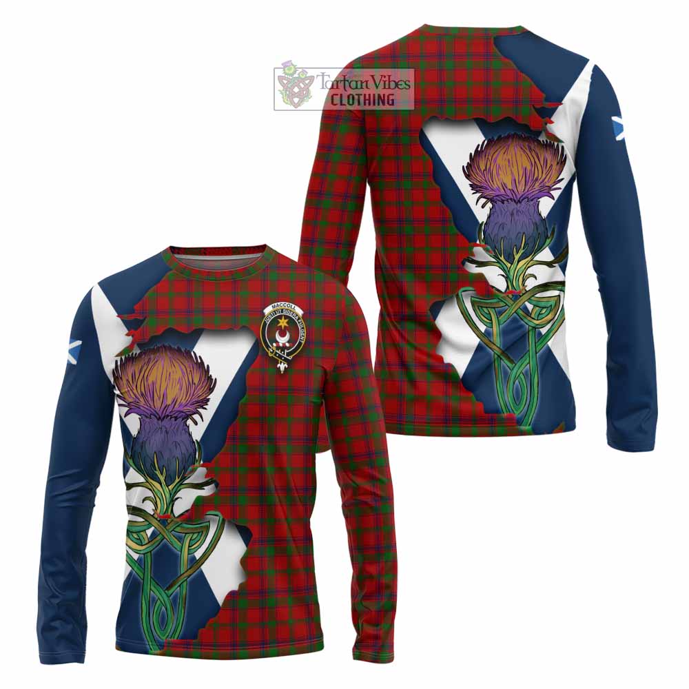 MacColl (McColl) Tartan Family Crest Long Sleeve T-Shirt Scottish Thistle Celtic Inspired - Tartan Vibes Clothing