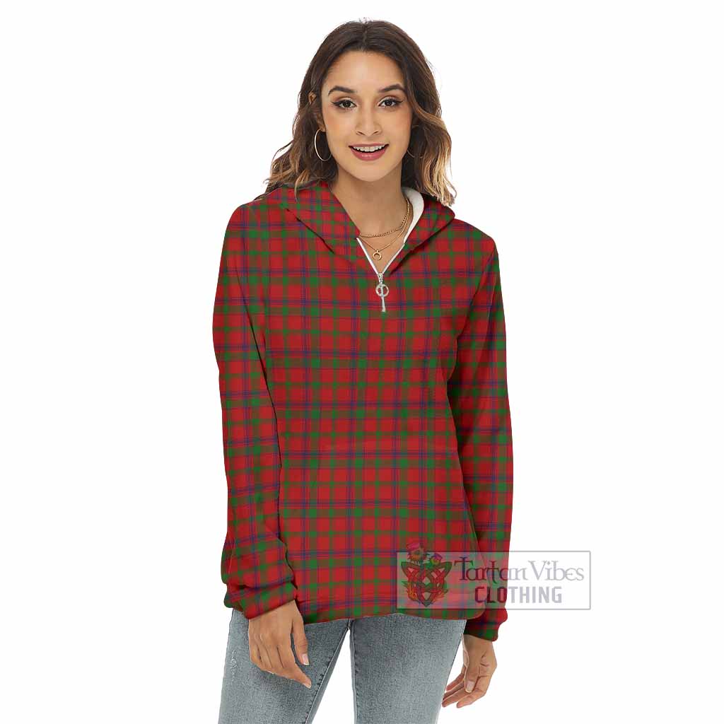 MacColl (McColl) Tartan Women's Borg Fleece Hoodie with Half Zip - Tartan Vibes Clothing