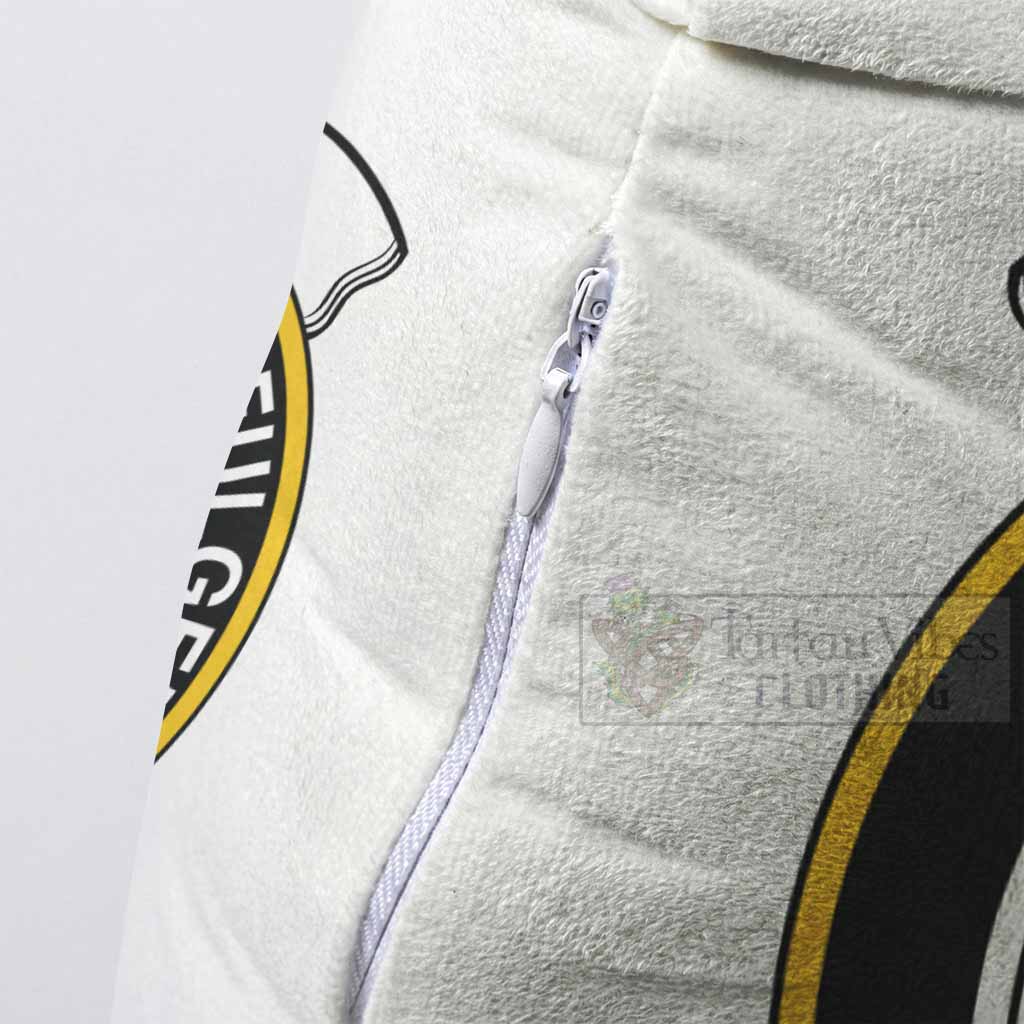 MacColl (McColl) Clan Crest Shaped Throw Pillow, Scottish Clan Badge Decorative Pillow