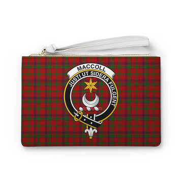 Tartan Vibes Clothing MacColl (McColl) Family Crest Tartan Clutch Bag