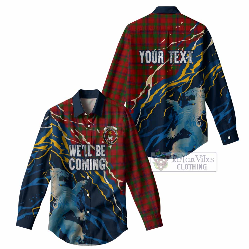 MacColl (McColl) Scotland Tartan Women Casual Shirt WC2026 Football - We'll Be Coming