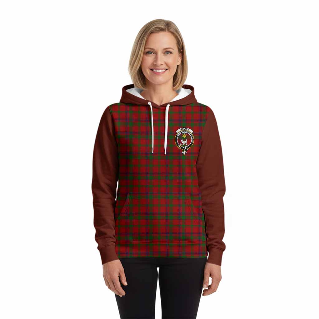 MacColl (McColl) Tartan Accent Hoodie with Family Crest