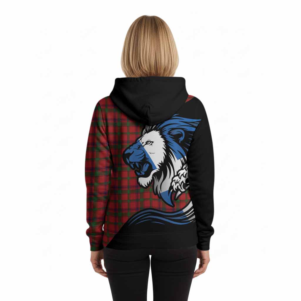 MacColl (McColl) Tartan Crest Hoodie Scottish Golden Lions Wave Flow