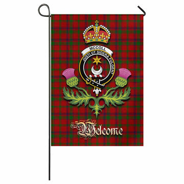MacColl (McColl) Tartan Family Crest Garden Flag Royal Thistle Welcome Style - Tartan Vibes Clothing