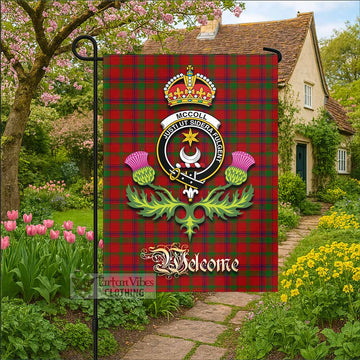 MacColl (McColl) Tartan Family Crest Garden Flag Royal Thistle Welcome Style - Tartan Vibes Clothing