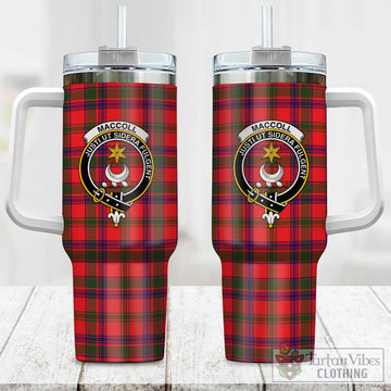 MacColl Modern Tartan and Family Crest Tumbler with Handle