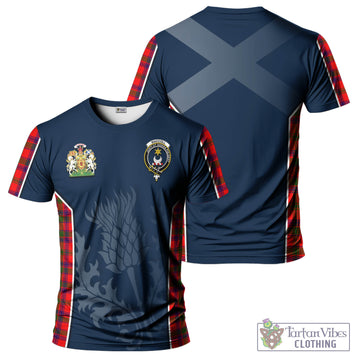 MacColl Modern Tartan T-Shirt with Family Crest and Scottish Thistle Vibes Sport Style
