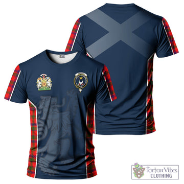 MacColl Modern Tartan T-Shirt with Family Crest and Lion Rampant Vibes Sport Style