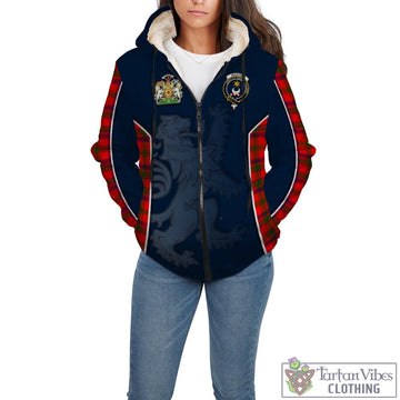 MacColl Modern Tartan Sherpa Hoodie with Family Crest and Lion Rampant Vibes Sport Style
