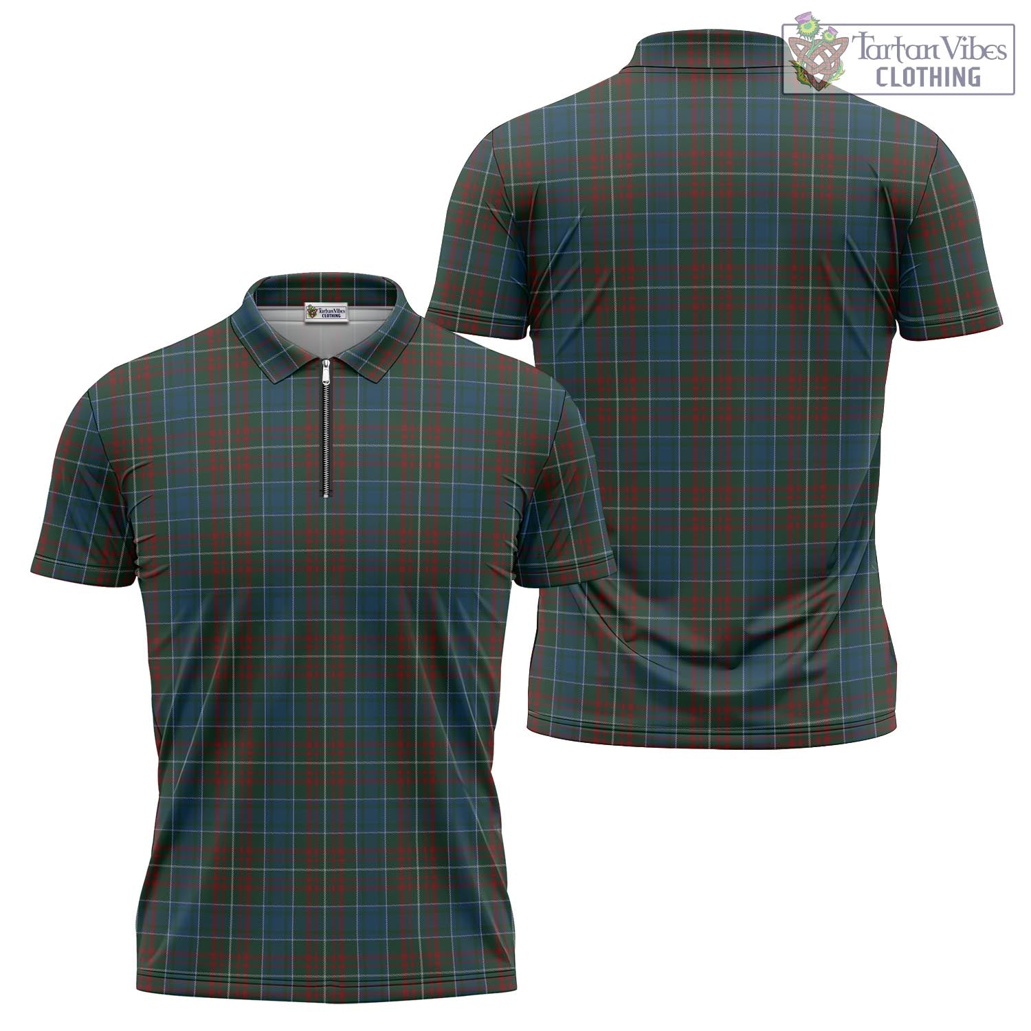 MacConnell (McConnell) Tartan Zipper Polo Shirt Unisex - Tartan Vibes Clothing