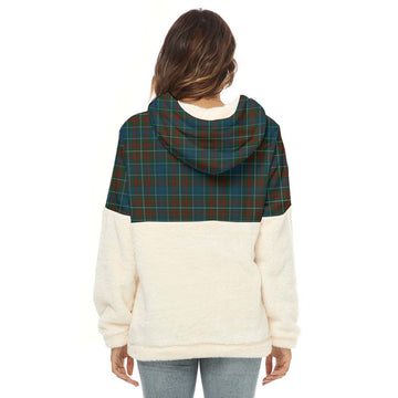 MacConnell (McConnell) Tartan Women's Borg Fleece Hoodie With Half Zip - Tartan Vibes Clothing