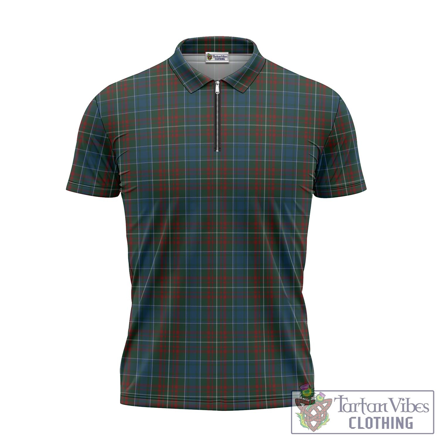 MacConnell (McConnell) Tartan Zipper Polo Shirt - Tartan Vibes Clothing