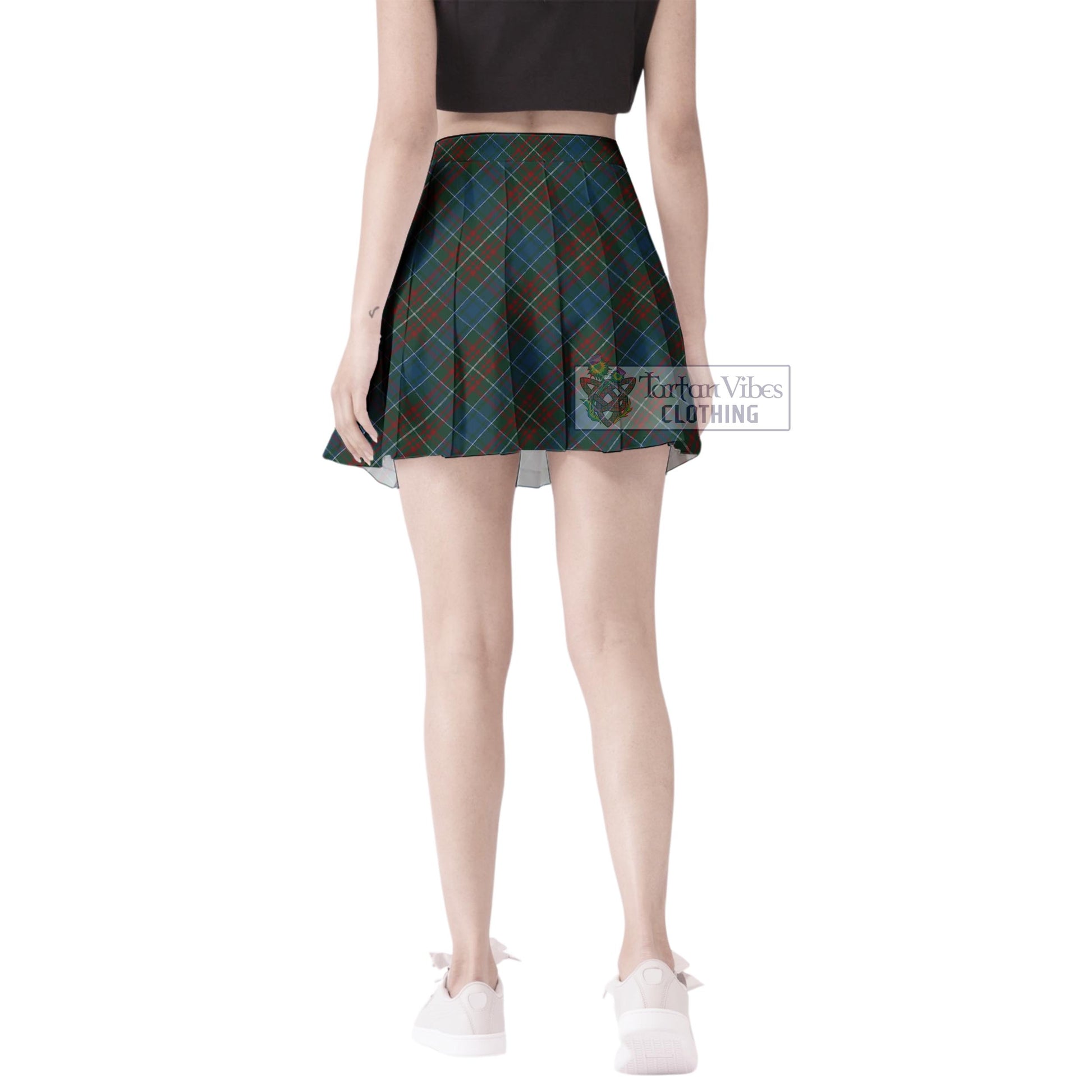MacConnell (McConnell) Tartan Women's Plated Mini Skirt Cross Style - Tartan Vibes Clothing