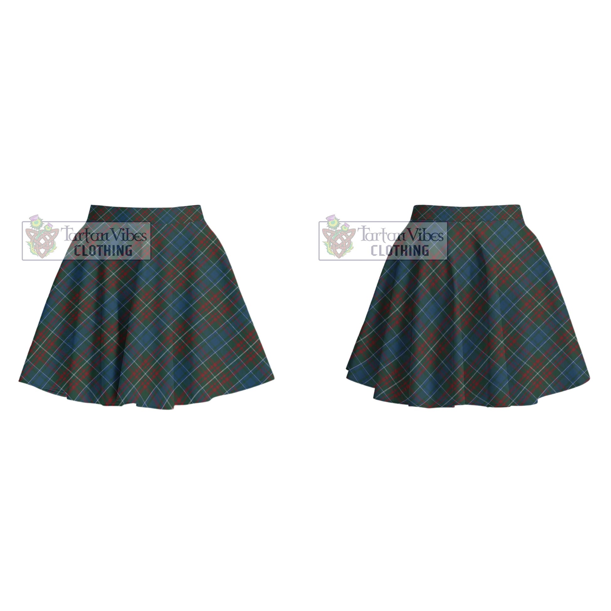 MacConnell (McConnell) Tartan Women's Plated Mini Skirt Cross Style - Tartan Vibes Clothing