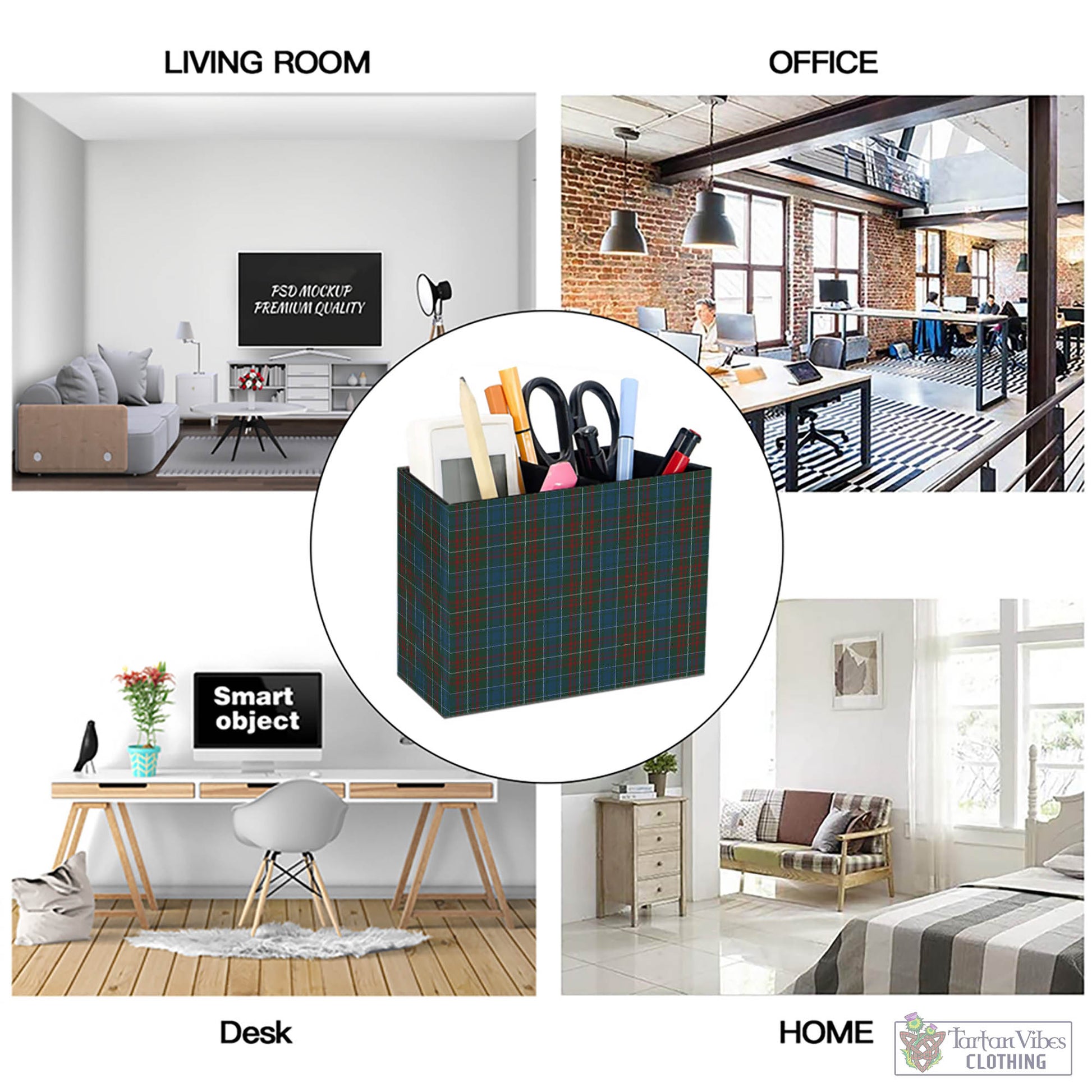 Tartan Vibes Clothing MacConnell Tartan Pen Holder