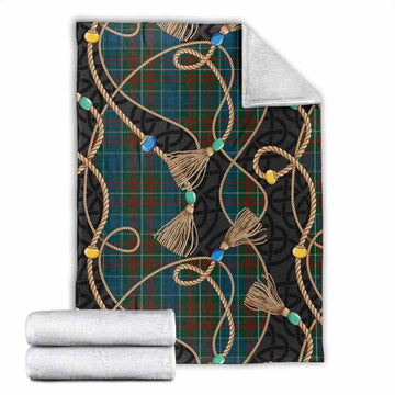 MacConnell (McConnell) Scottish Tartan Twisted Ropes Stylized Blanket X-Large 59 x 79 inches 150 x 200 cm - Tartan Vibes Clothing