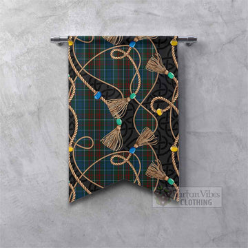 MacConnell (McConnell) Scottish Tartan Twisted Ropes Stylized Gonfalon