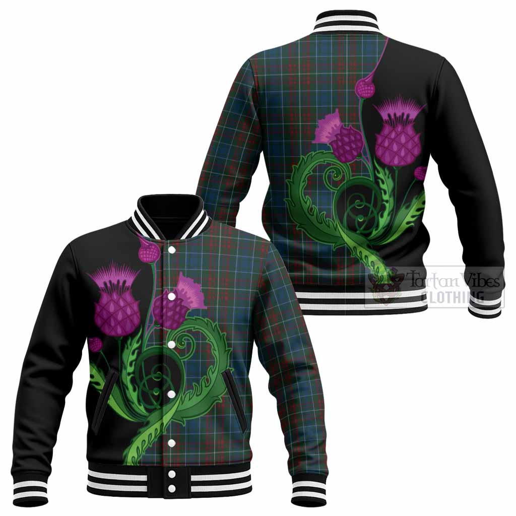 MacConnell (McConnell) Tartan Baseball Jacket Traditional Scottish Thistle