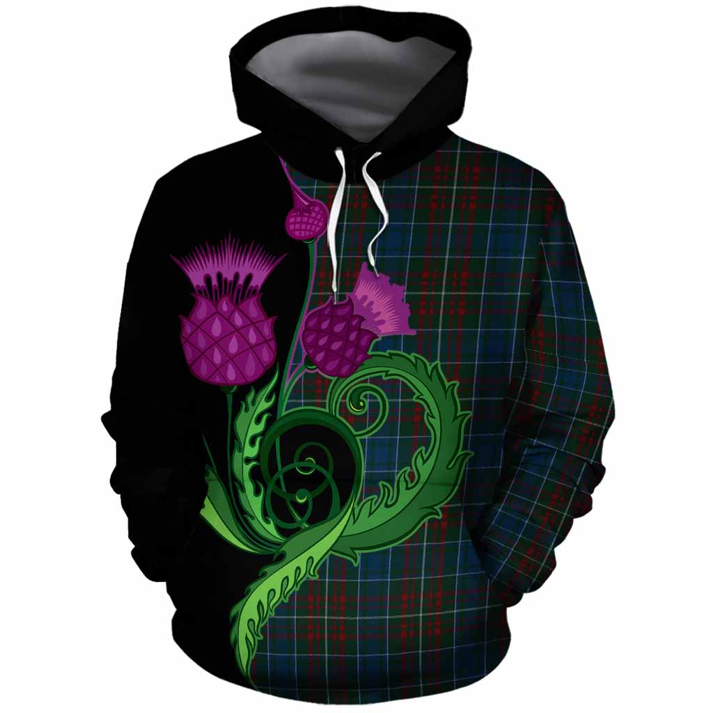 MacConnell (McConnell) Tartan Cotton Hoodie Traditional Scottish Thistle