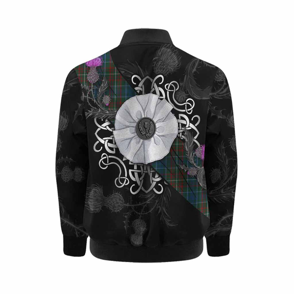 MacConnell (McConnell) Tartan Kid Bomber Jacket Jacobite White Rose Kid - Tartan Vibes Clothing